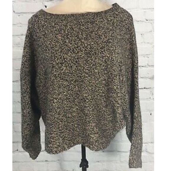 Premise Sweater Cotton Wool Blend Black And Tan - Picture 1 of 12